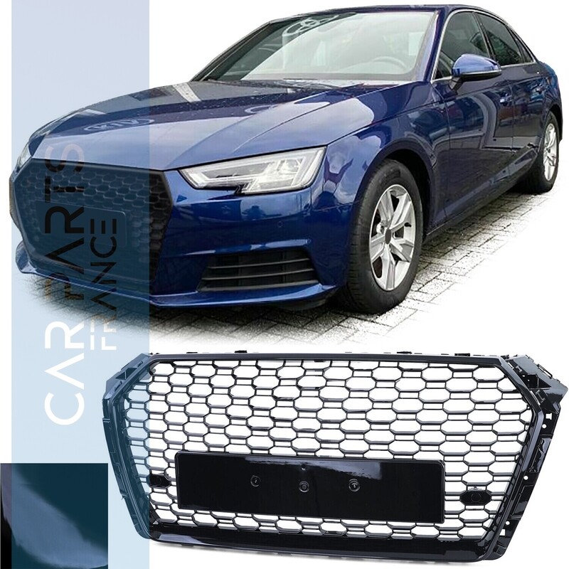 Calandre / Grille en nid d'abeille Look RS4 pour Audi A4 B9 8W 2015-2019