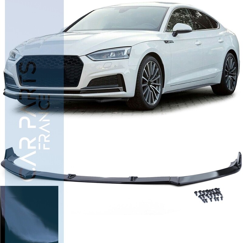 Lame de Pare-chocs pour Audi A5 f5 après 2016 - Noir Brillant