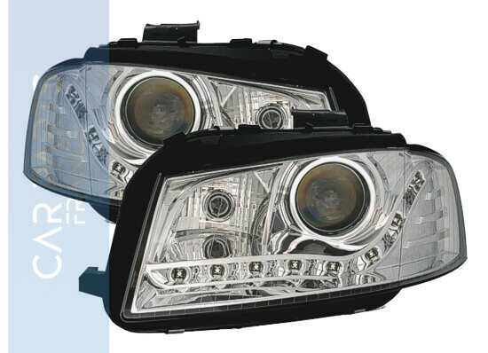 Paire de phares avant Devil Eyes LED pour Audi A3 8P 2003 - 2008
