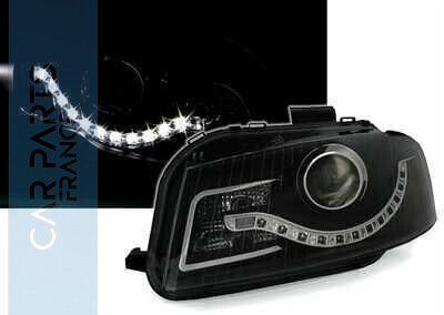 Paire de phares avant Devil Eyes LED pour Audi A3 8P 2003 - 2008
