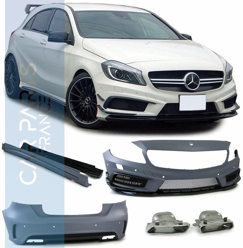 Kit de carrosserie complet pour Mercedes Classe A W176 après 06/2012 Look A45 AMG Kit de carrosserie complet pour Mercedes Classe A W176 après 06/2012 Look A45 AMG