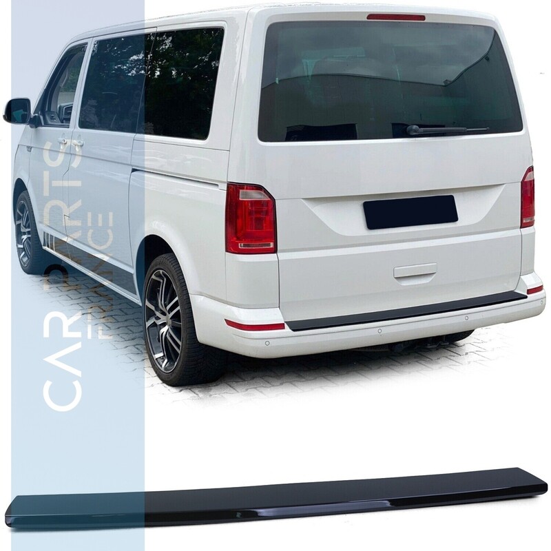 Protection de seuil de chargement pour pare-chocs noir brillant pour VW Bus T5 T5.1 T6 T6.1 à partir de 03