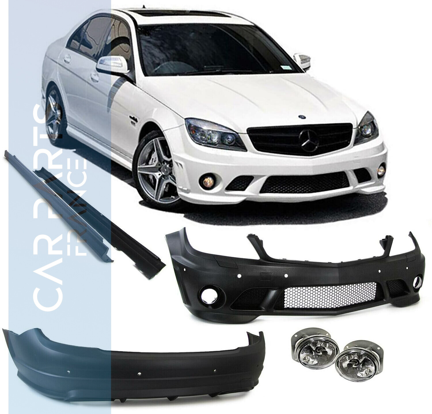 Kit de carrosserie complet pour Mercedes Classe C W204 Look AMG