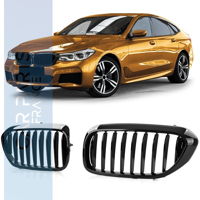 Calandre sport noir brillant pour BMW Série 6 GT G32 2017-2020