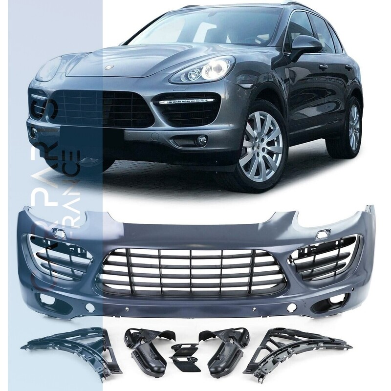 Pare -choc avant Porsche Cayenne 958 92A 2010 - 2014 prefacelift Look Cayenne Turbo