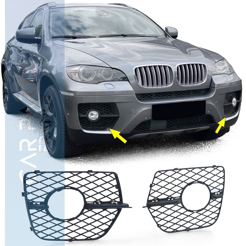 Grille d'antibrouillards pour pare-chocs BMW X6 E71 06-14