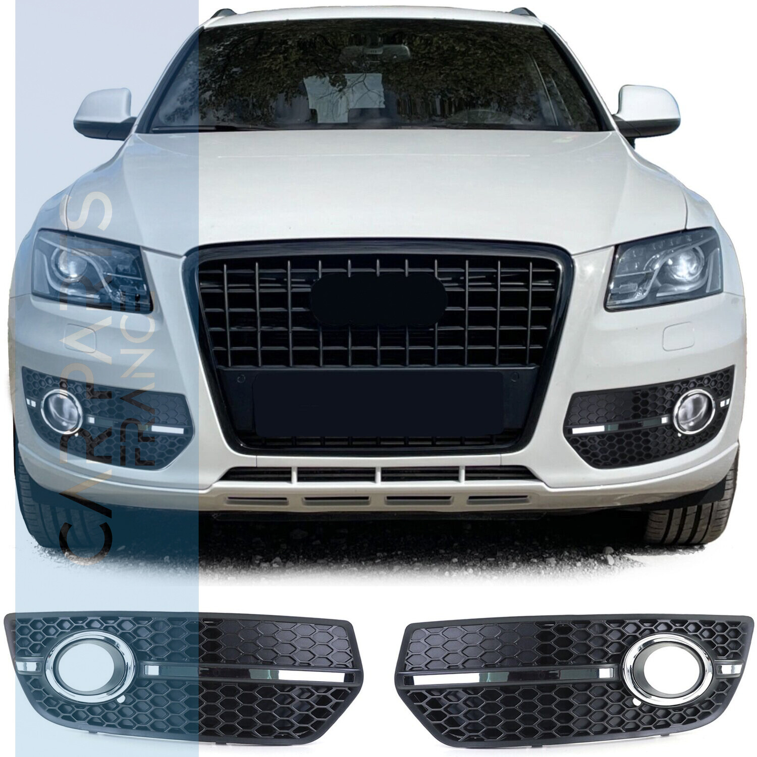 Grilles d'antibrouillards Look RS pour Audi Q5 8R 2009-2012