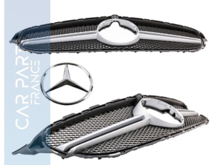 Calandre / Grille + étoile Look AMG pour Mercedes Classe C W205