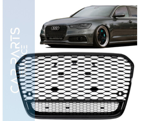 Calandre / Grille en nid d'abeille Look RS6 pour Audi A6 C7