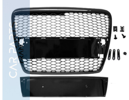 Calandre / Grille en nid d'abeille Look RS6 pour Audi A6 C6