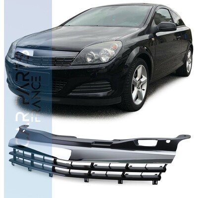 Calandre / Grille Sport Look Noir Chromé pour Opel Astra H GTC à partir de 2007