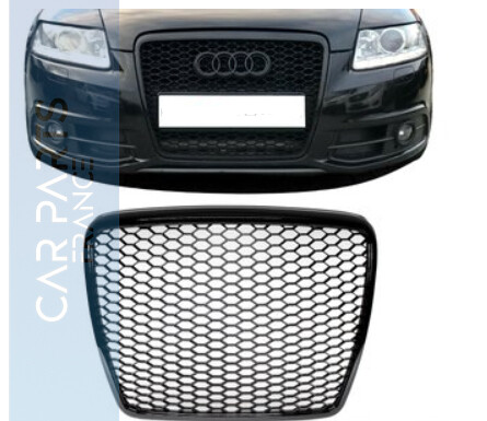 Calandre / Grille en nid d'abeille Look RS6 pour Audi A6 C6 4F