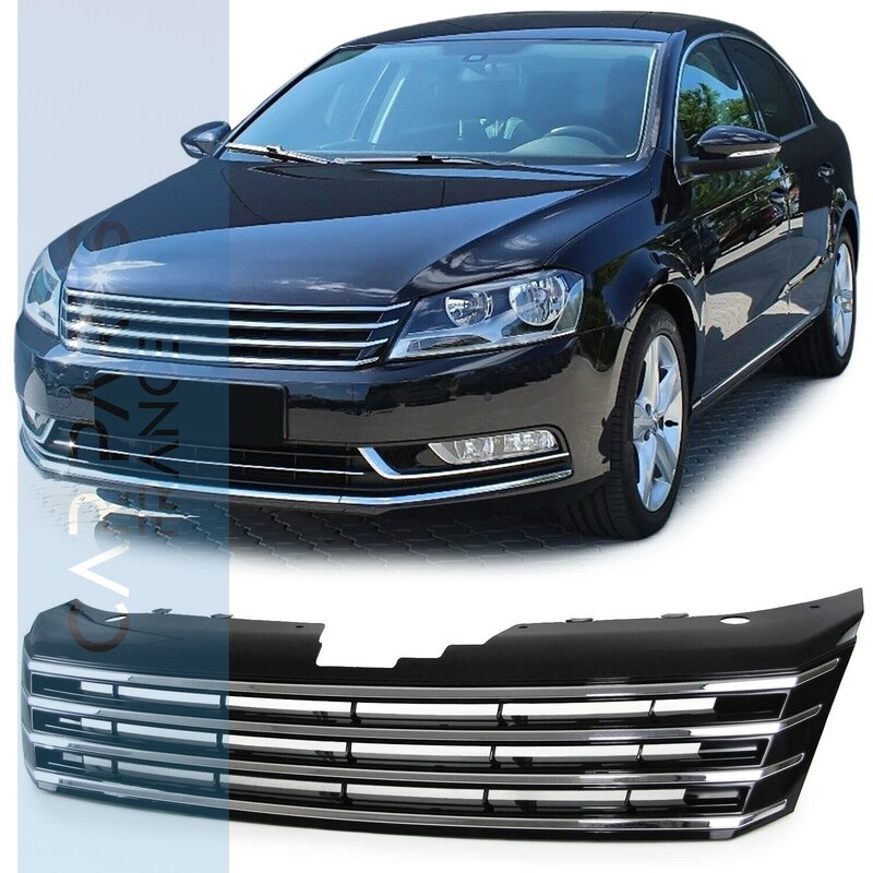 Calandre / Grille Sport Look Noire / Chromée pour Volkswagen Passat B7 36 à partir de 2010