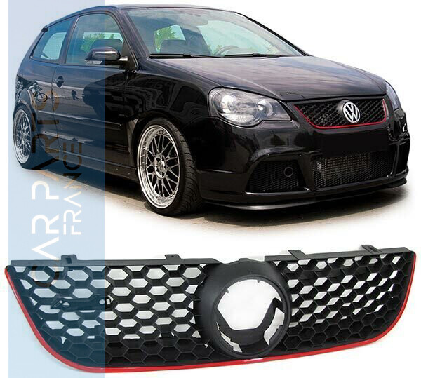 Calandre / Grille en nid d'abeille Sport Look pour Volkswagen Polo 9N3 2005 - 2009