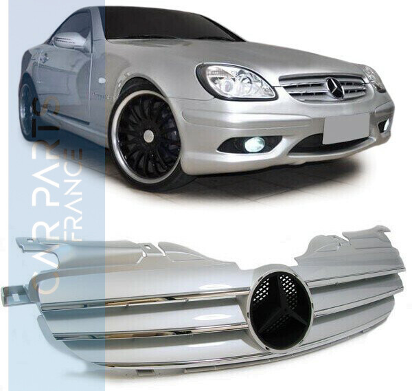 Calandre / Grille​ Sport Look Argent pour Mercedes SLK R170