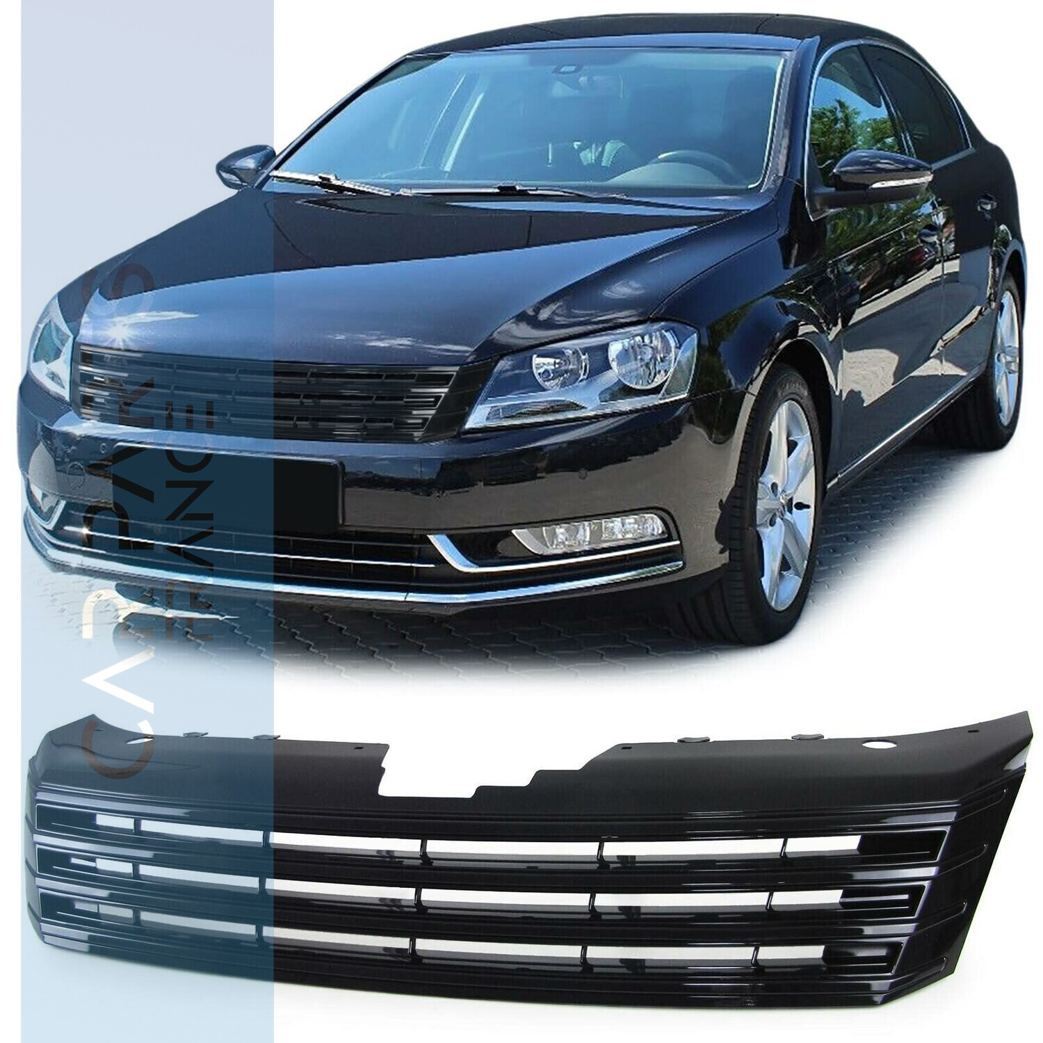 Calandre / Grille Sport Look pour Volkswagen Passat B7 36 à partir de 2010