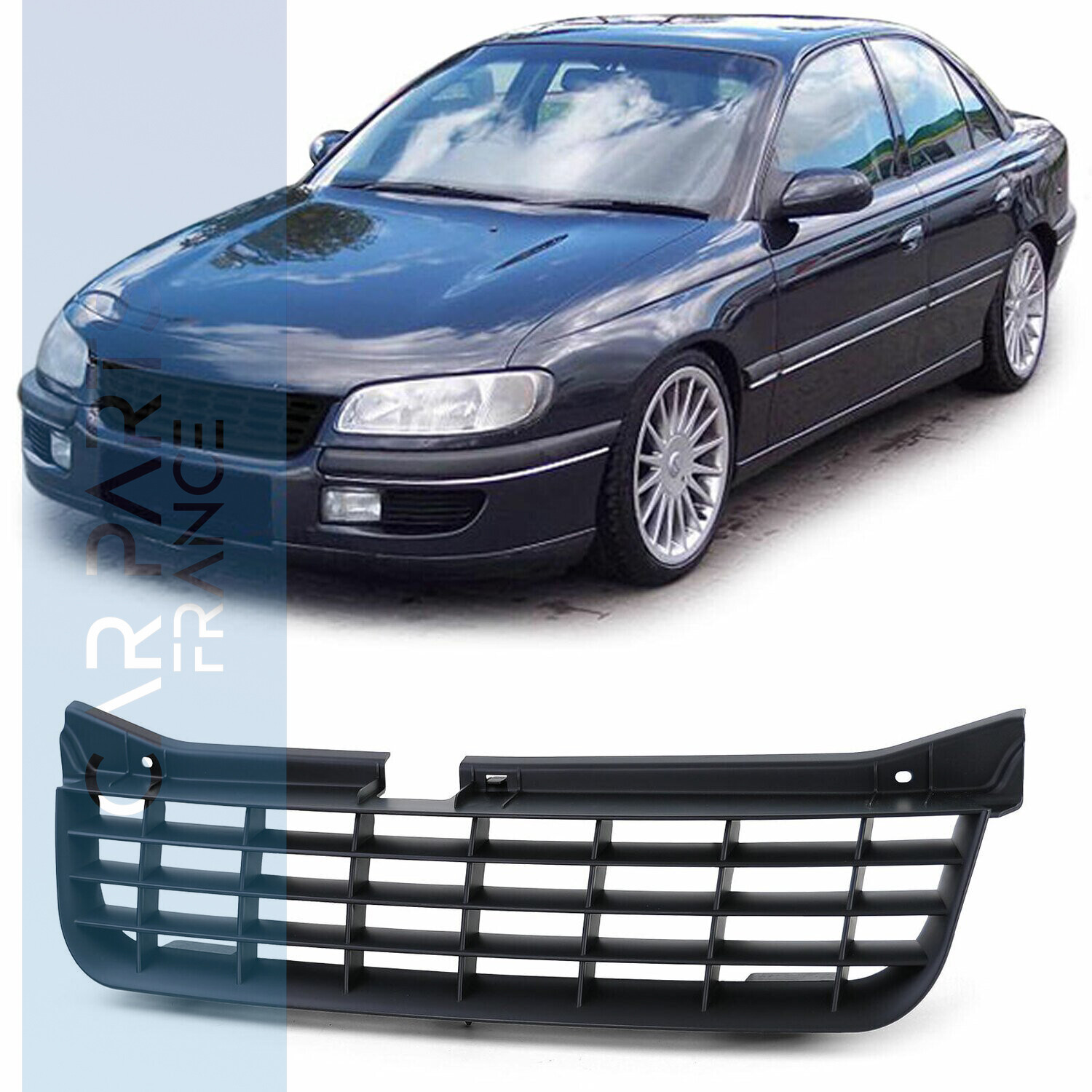 Calandre / Grille​ Sport Look Noir Mat pour Opel Omega B 1994 - 1999