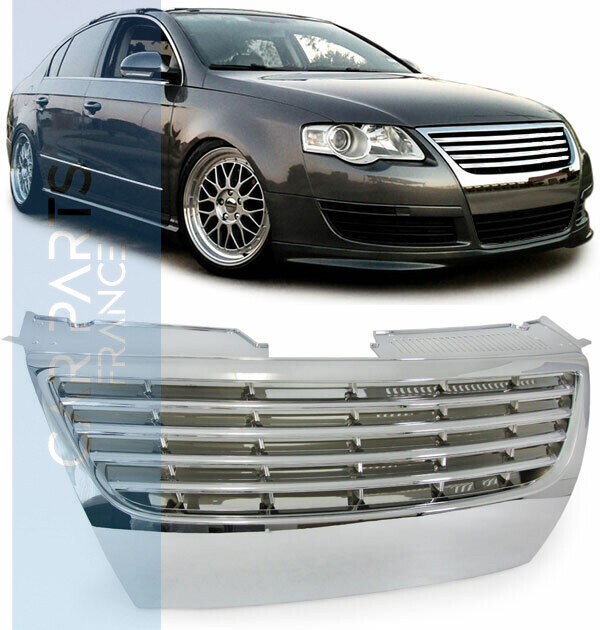 Calandre / Grille Sport Look Chromé pour Volkswagen Passat B6 3C 2005 - 2010