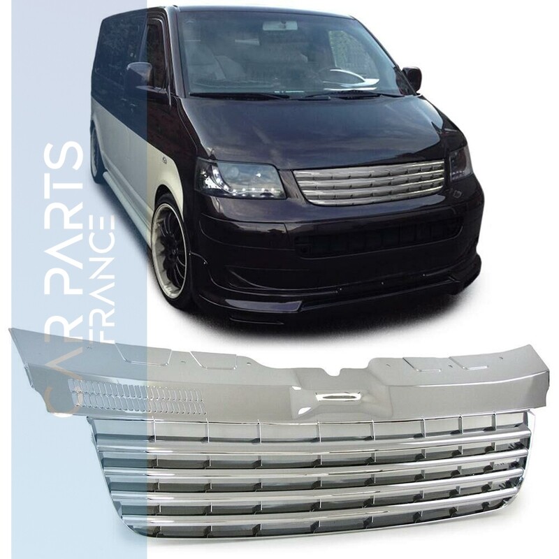 Calandre / Grille Chromé pour Volkswagen Bus Transporter T5 2003 - 2009