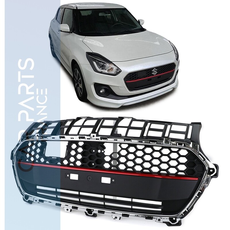 Calandre / Grille Noire Chromée pour Suzuki Swift AZ à partir de 2017