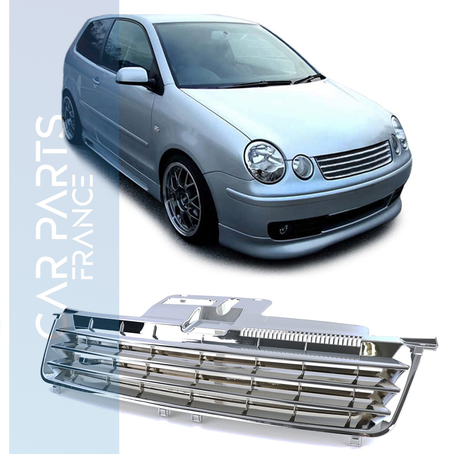 Calandre / Grille Chromé pour Volkswagen Polo 9N 2001 - 2005