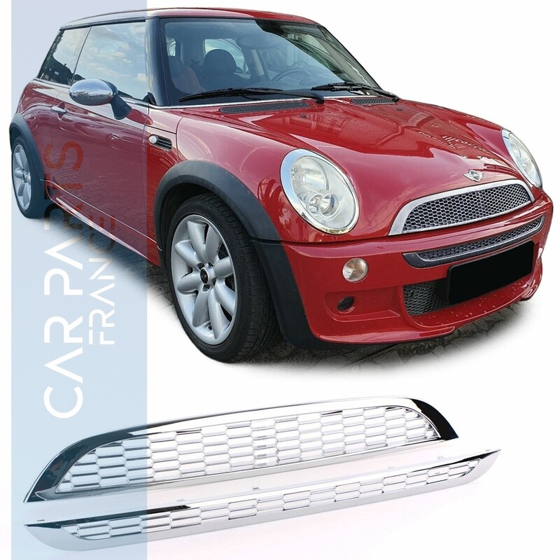 Calandre / Grille​ Sport Look Chromé pour Mini R50 R53 One Cooper 2001 - 2006