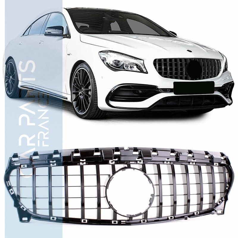 Calandre / Grille​ Sport Look Noir Brillant pour Mercedes CLA C117 à partir de 2016