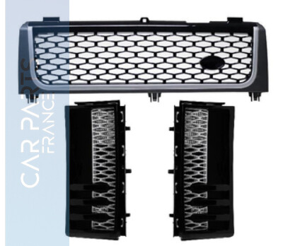 Calandre / Grille + grille d'aération en nid d'abeille Sport Look pour Range Rover L322