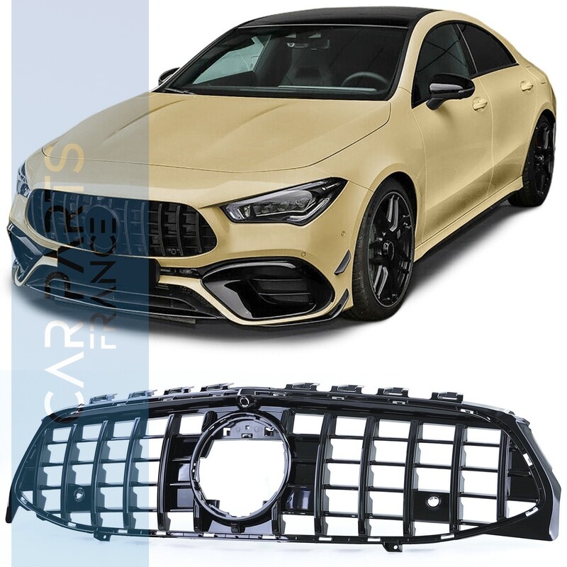 Calandre look Panamericana noire brillante adaptable sur Mercedes CLA C118 à partir de 2019