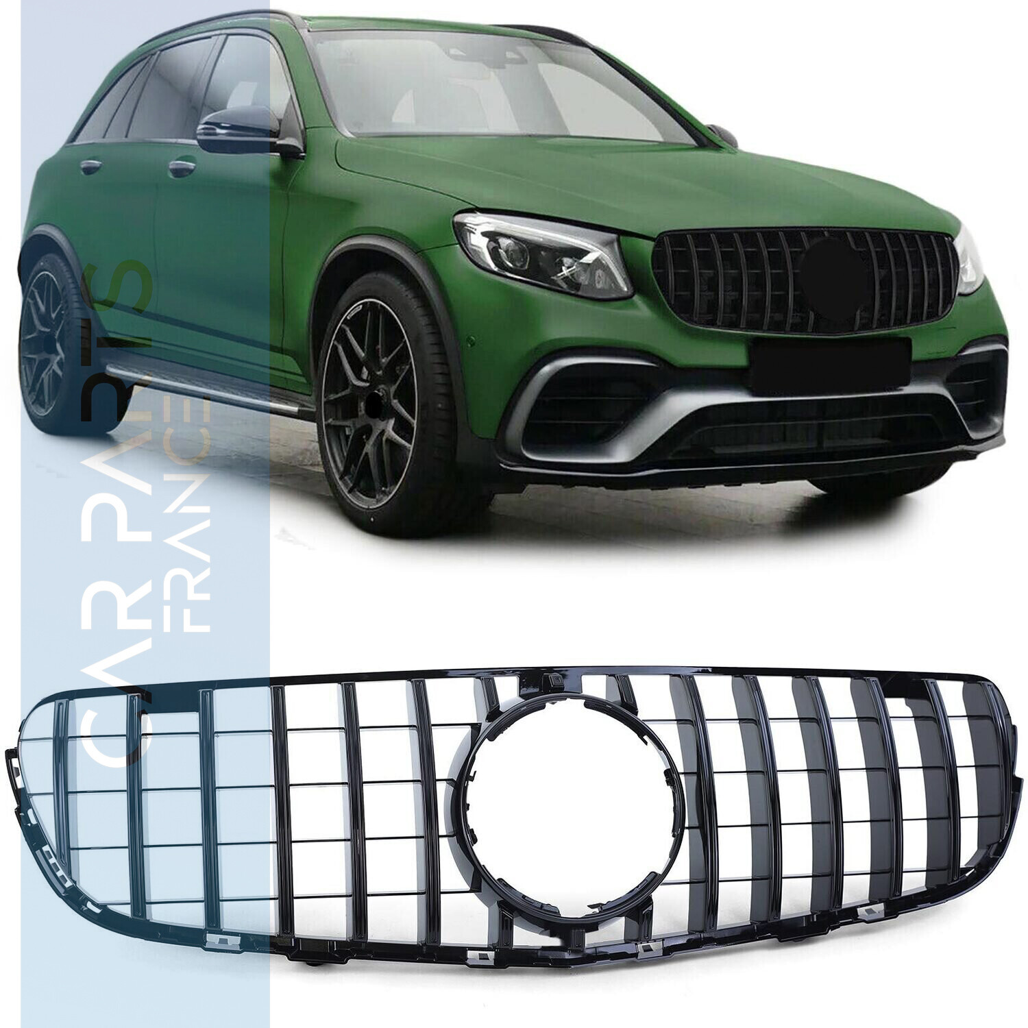 Calandre / Grille​ Sport Look Noire Brillante pour Mercedes GLC X253 2015-2020