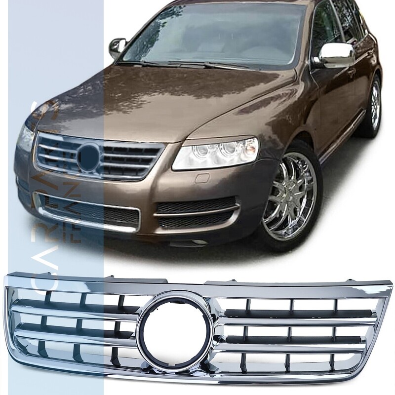 Calandre chrome et noir pour VW Touareg 7L 2002-2006