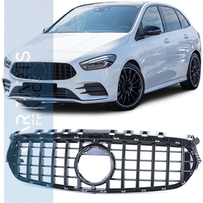 Calandre look Panamericana noir brillant pour Mercedes classe B W247 à partir de 2018