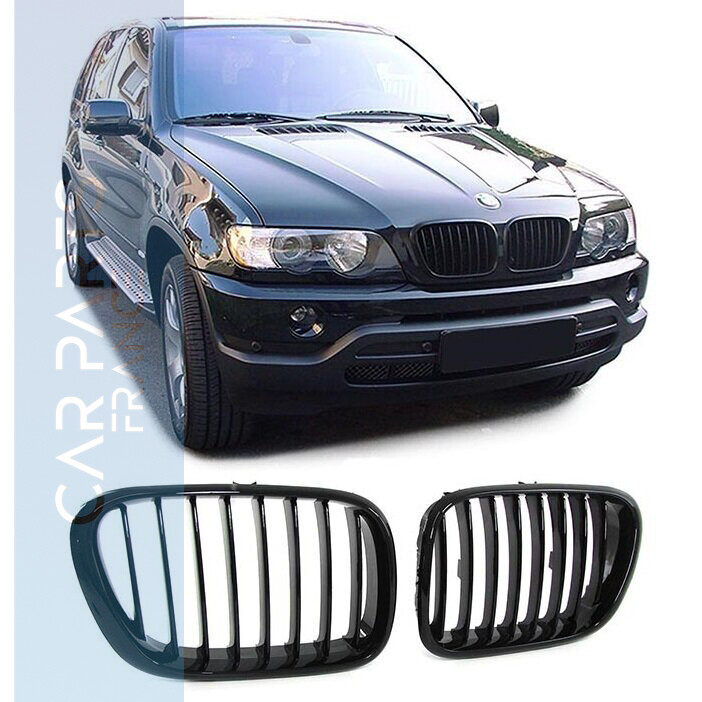 Calandre / Grille Sport pour BMW X5 E53 Noir Brillant 1999 - 2003