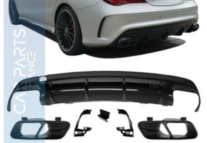 Diffuseur de pare-chocs arriére Look AMG pour Mercedes CLA W117