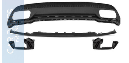 Diffuseur de pare-chocs arriére Look AMG pour Mercedes Classe A W176