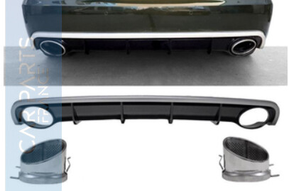Diffuseur de pare-chocs arriére Look S-LINE pour Audi A6 C7 4G