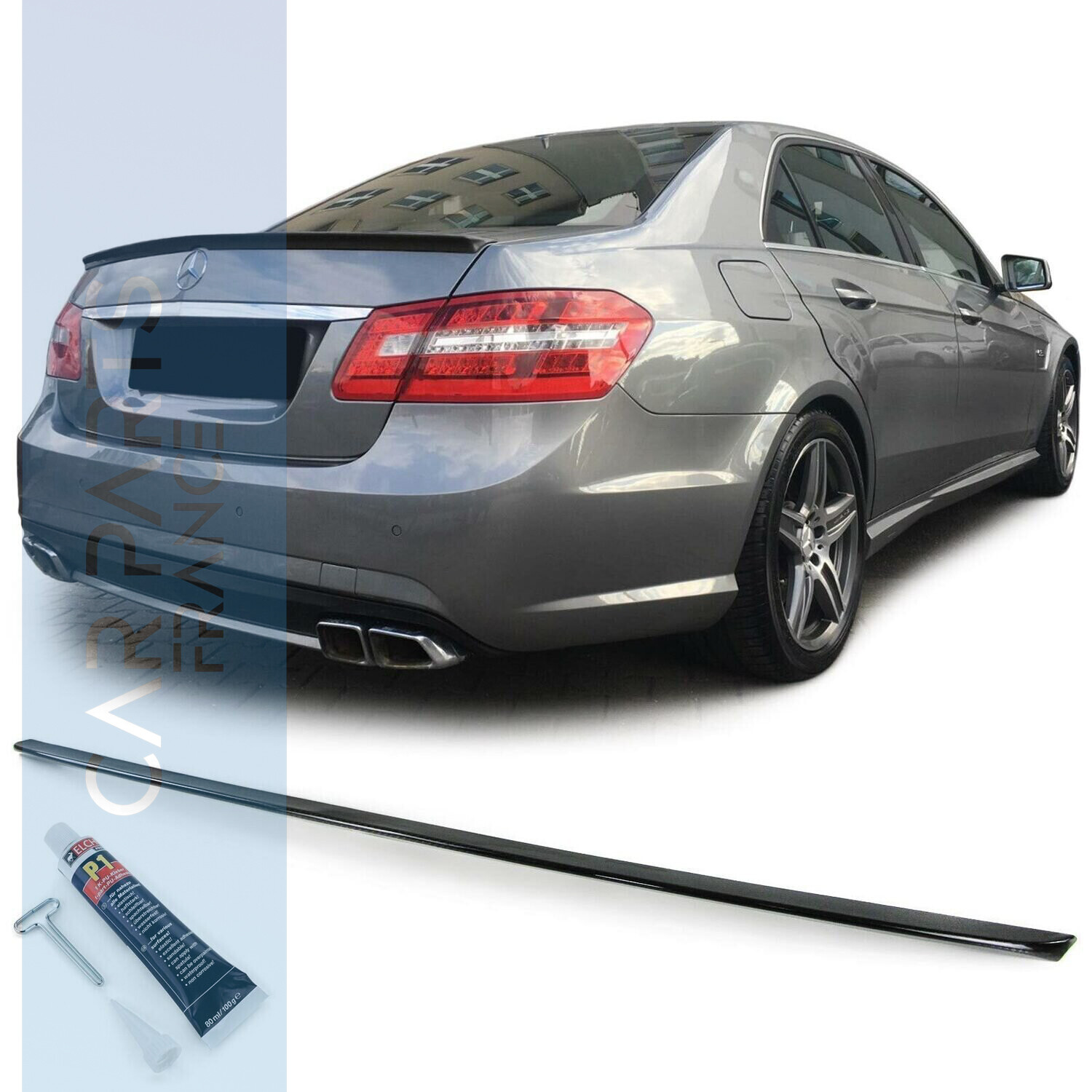 Becquet arrière en carbone Sport Look pour Mercedes Classe E W212 à partir de 2009