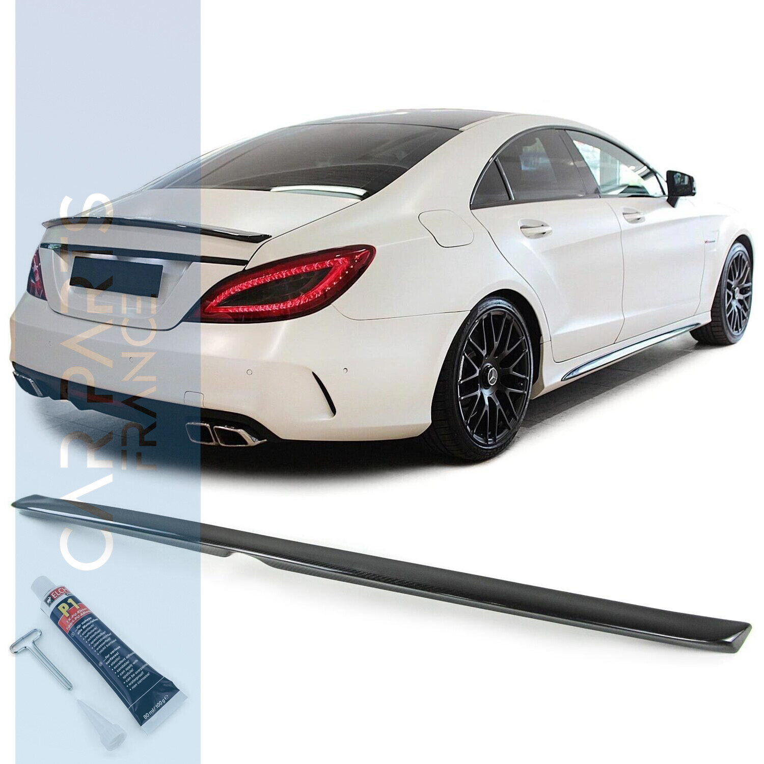 Becquet arrière en Carbone Look AMG pour Mercedes CLS 218 à partir de 2011