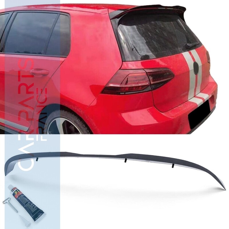 Becquet / Aileron / Lame / casquette  Sport pour VW Golf 7 2013-2021 - Look carbone