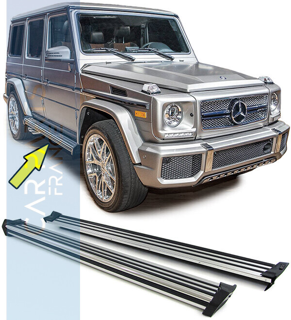 Marchepieds en Aluminium pour Mercedes G modèle 5 portes W463 à partir de 1990