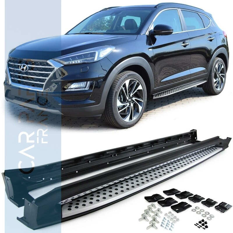 Marchepieds en Aluminium Brossé pour Hyundai Tucson TLE à partir de 2015