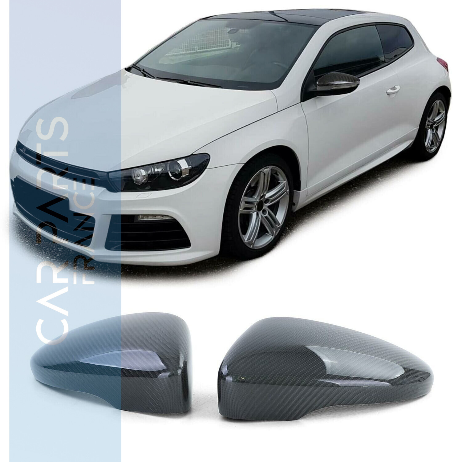Coques de rétroviseur Sport Look pour Volkswagen Scirocco Passat CC Beetle