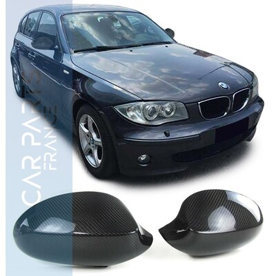 Coques de rétroviseur véritable carbone Look M Performance pour BMW Série 1 E81 E82 E87 E88