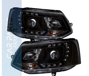 Paire de phares Angel Eyes pour Volkswagen T5 2009 - 2015