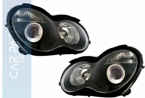 Paire de phares avant pour Mercedes Classe C W203 2000 - 2007