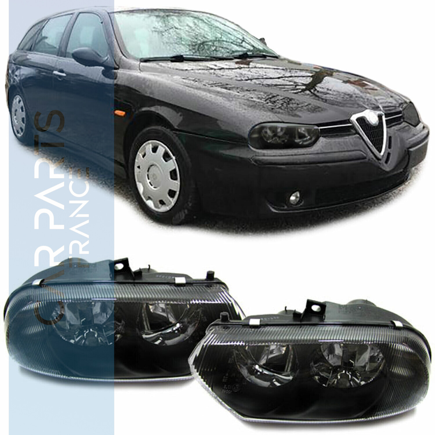 Paire de phares avant pour ALFA Romeo 156 1997 - 2003