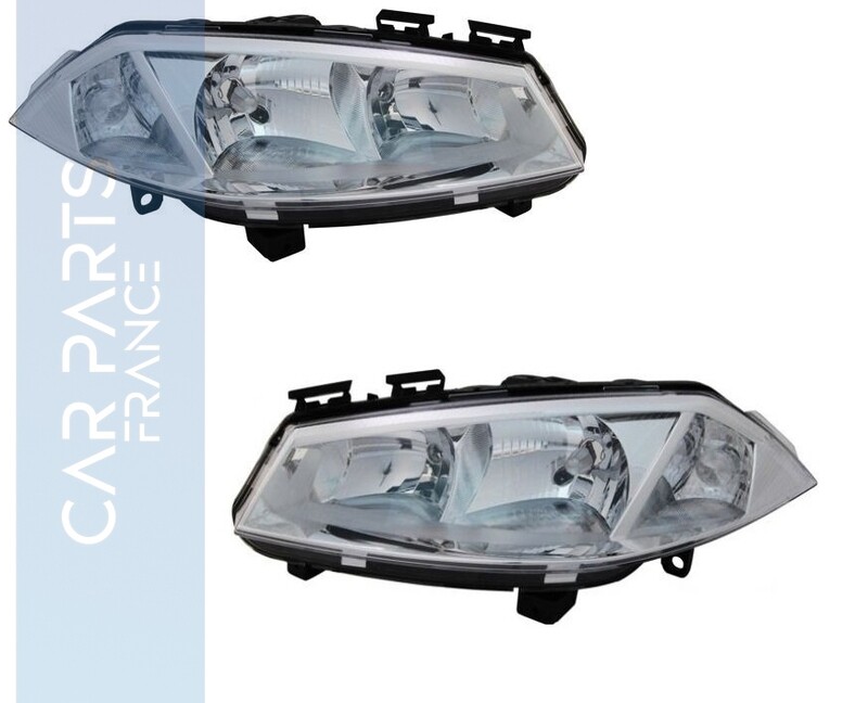 Paire de phares avant pour Renault Megane 2 2002 - 2005