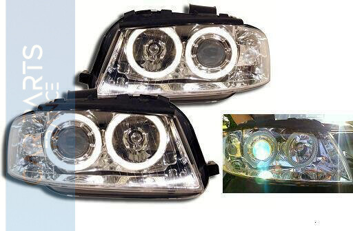 Paire de phares Angel Eyes pour Audi A3 8P 2003 - 2008