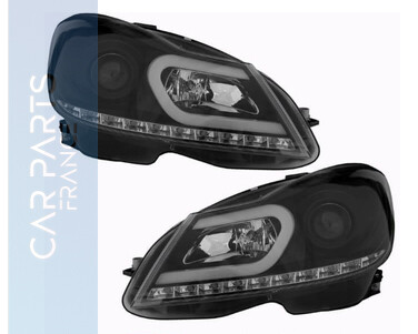 Paire de phares look AMG pour Mercedes Classe C W204 2011 - 2014