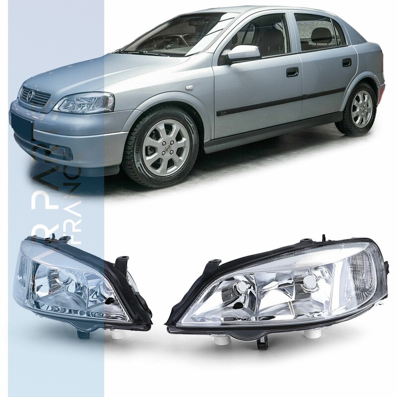 Paire de phares avant pour Opel Astra G 1998 - 2004